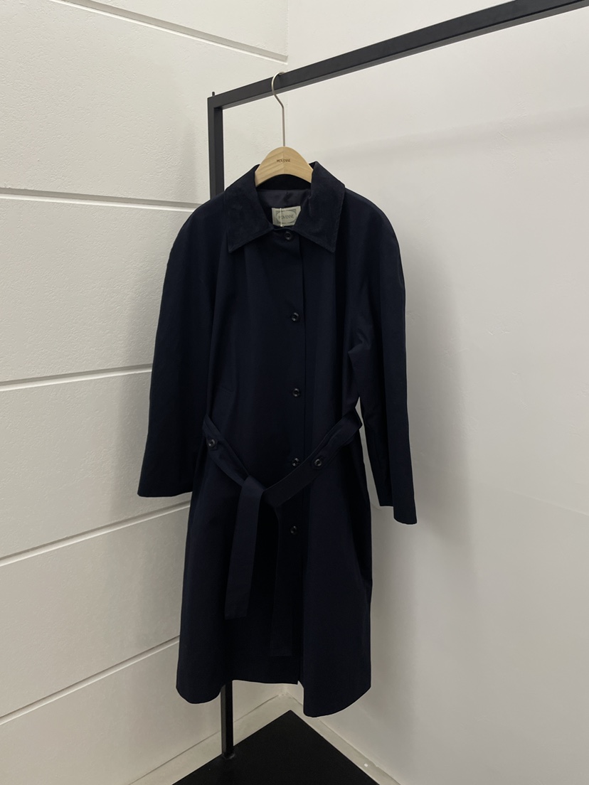 MOVENNE東大門直郵女裝新款26春季時尚長款風衣含腰帶絨面革MOVENNE長款風衣圖色2