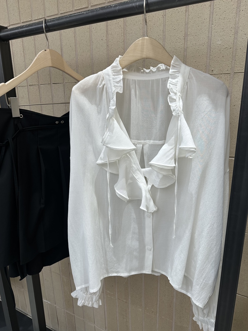 FOSET韓國直郵女裝新款熱賣時尚人氣職業休閑推薦襯衫蕾絲衫FOSET襯衫/蕾絲衫