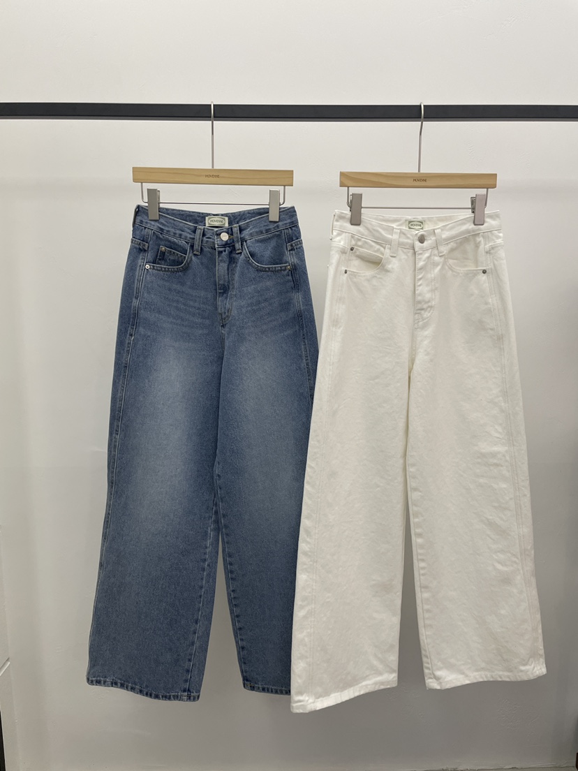 MOVENNE東大門代購女裝新品26春季職業人氣休閑時尚牛仔褲MOVENNE牛仔褲