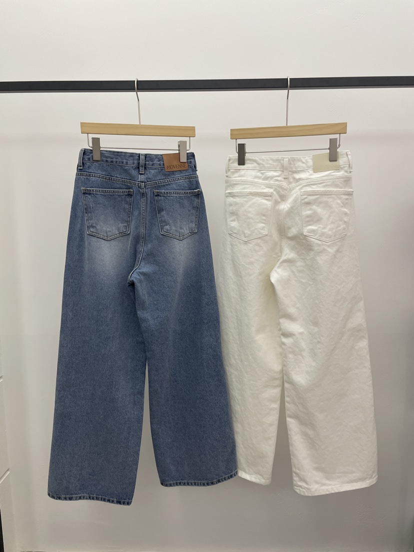 MOVENNE東大門代購女裝新品26春季職業人氣休閑時尚牛仔褲MOVENNE牛仔褲