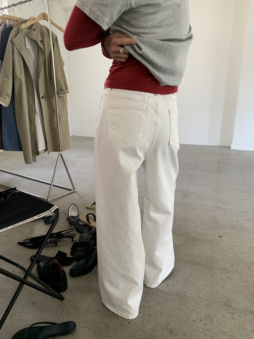 MOVENNE東大門代購女裝新品26春季職業人氣休閑時尚牛仔褲MOVENNE牛仔褲