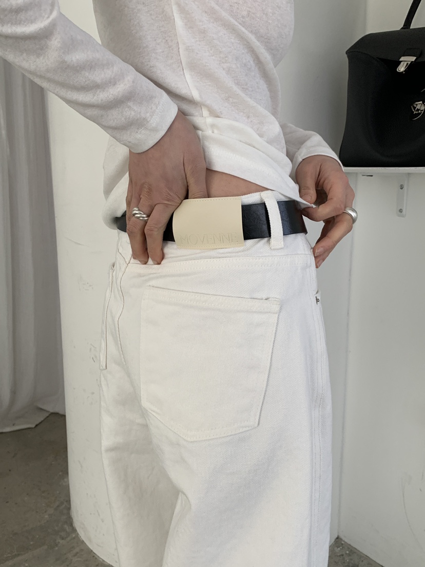 MOVENNE東大門代購女裝新品26春季職業人氣休閑時尚牛仔褲MOVENNE牛仔褲