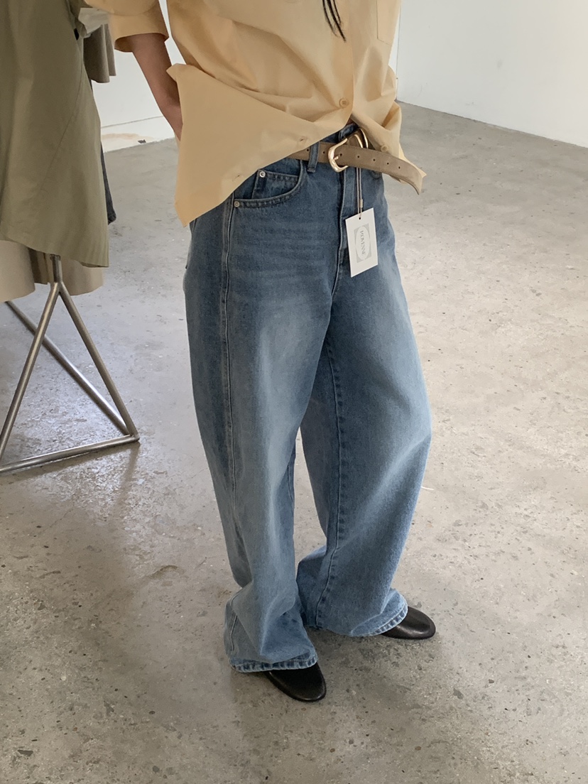 MOVENNE東大門代購女裝新品26春季職業人氣休閑時尚牛仔褲MOVENNE牛仔褲