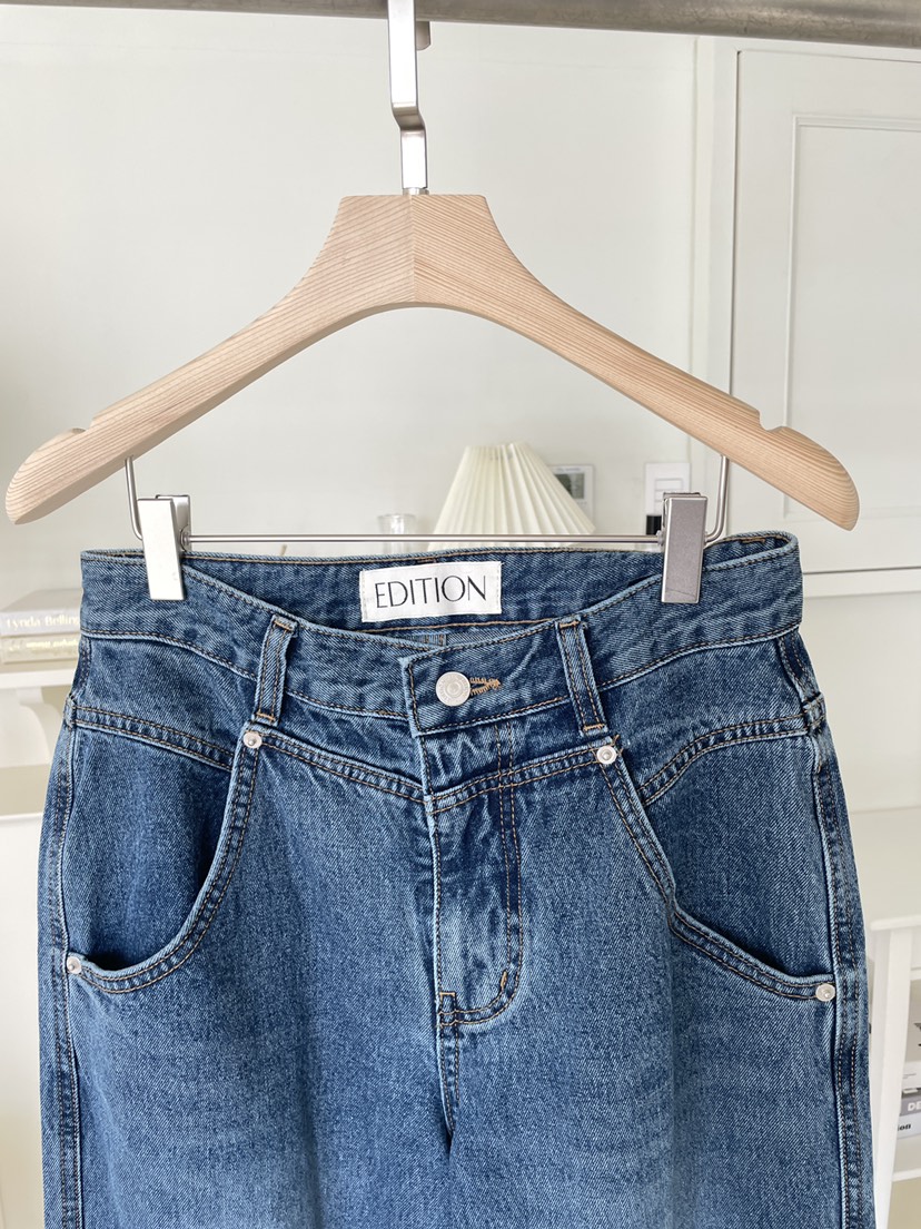 EDITION-P東大門代購女裝新品時尚人氣休閑職業熱賣牛仔褲EDITION/CHAHEE牛仔褲