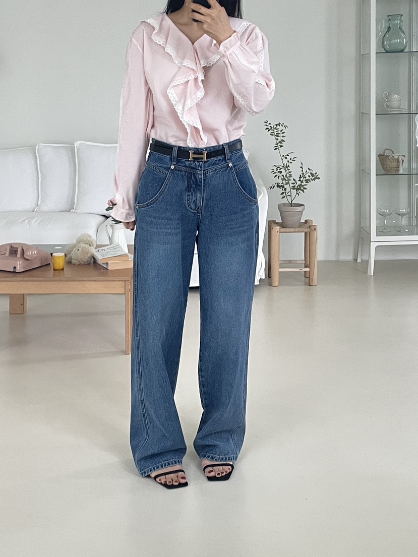 EDITION-P東大門代購女裝新品時尚人氣休閑職業熱賣牛仔褲EDITION/CHAHEE牛仔褲