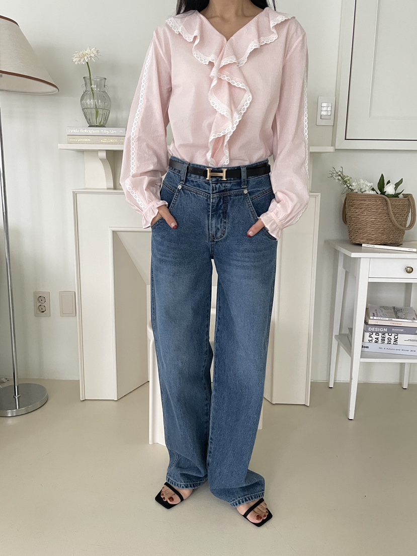 EDITION-P東大門代購女裝新品時尚人氣休閑職業熱賣牛仔褲EDITION/CHAHEE牛仔褲