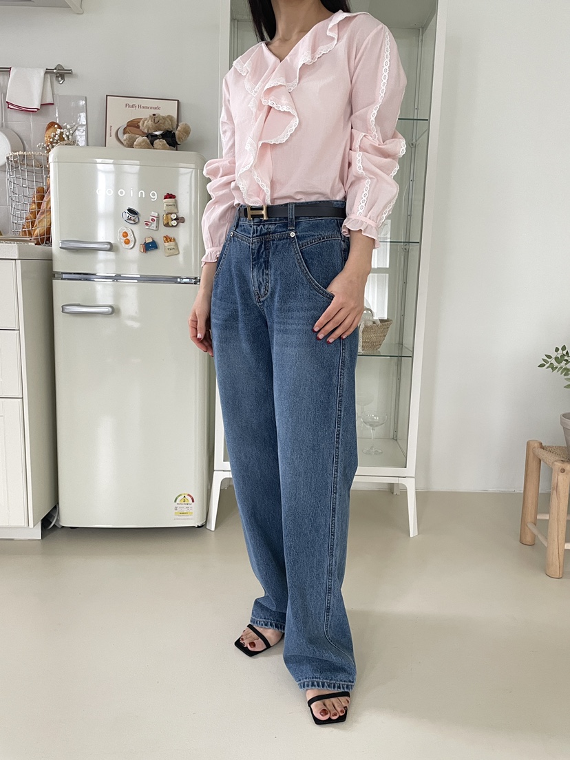 EDITION-P東大門代購女裝新品時尚人氣休閑職業熱賣牛仔褲EDITION/CHAHEE牛仔褲