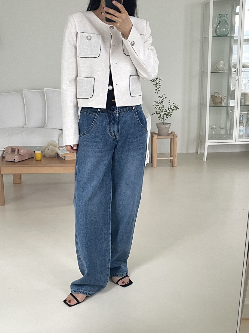 EDITION-P東大門代購女裝新品時尚人氣休閑職業熱賣牛仔褲EDITION/CHAHEE牛仔褲