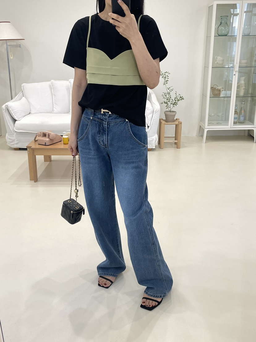 EDITION-P東大門代購女裝新品時尚人氣休閑職業熱賣牛仔褲EDITION/CHAHEE牛仔褲