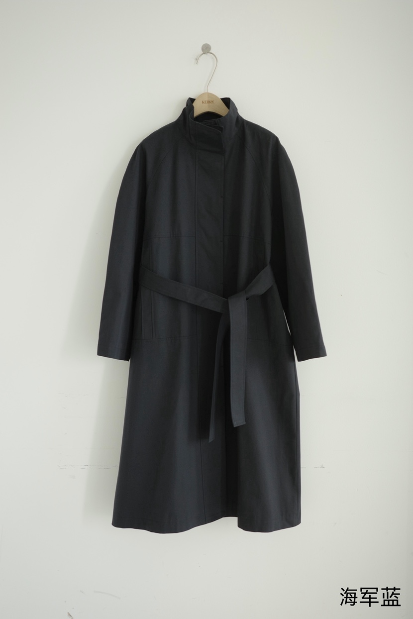 KERRY東大門直郵女裝新品時尚休閑26春季職業長款風衣含腰帶KERRY長款風衣圖色2