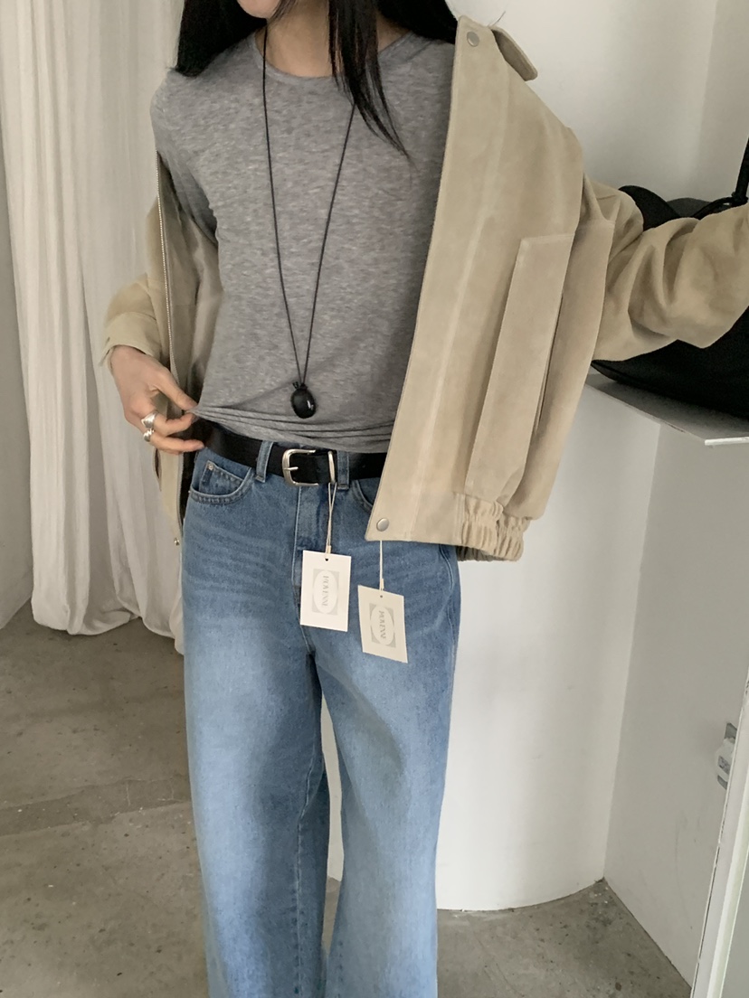 MOVENNE韓國代購女士新品熱賣時尚職業推薦人氣夾克絨面革MOVENNE夾克