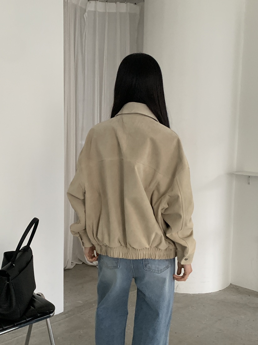 MOVENNE韓國代購女士新品熱賣時尚職業推薦人氣夾克絨面革MOVENNE夾克