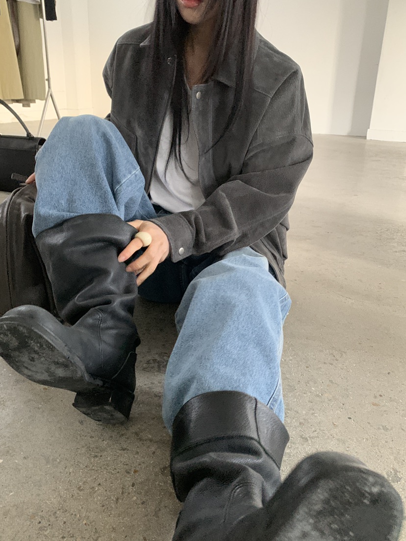 MOVENNE韓國代購女士新品熱賣時尚職業推薦人氣夾克絨面革MOVENNE夾克