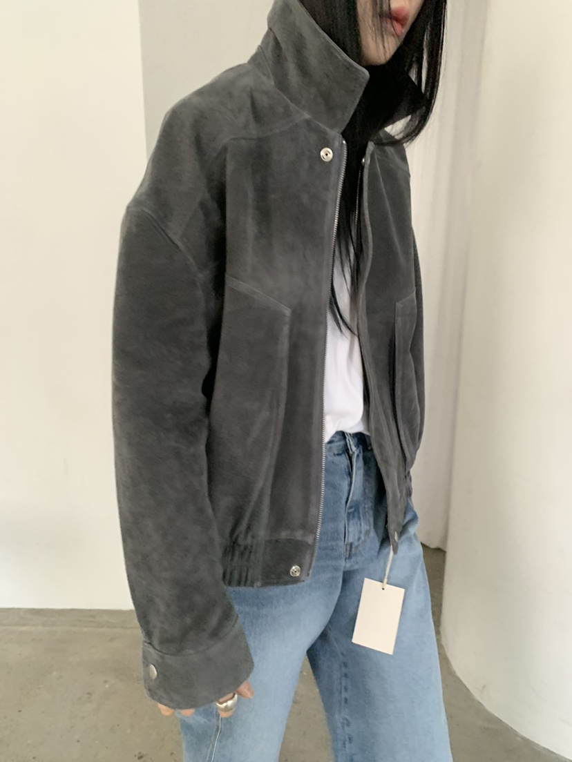 MOVENNE韓國代購女士新品熱賣時尚職業推薦人氣夾克絨面革MOVENNE夾克