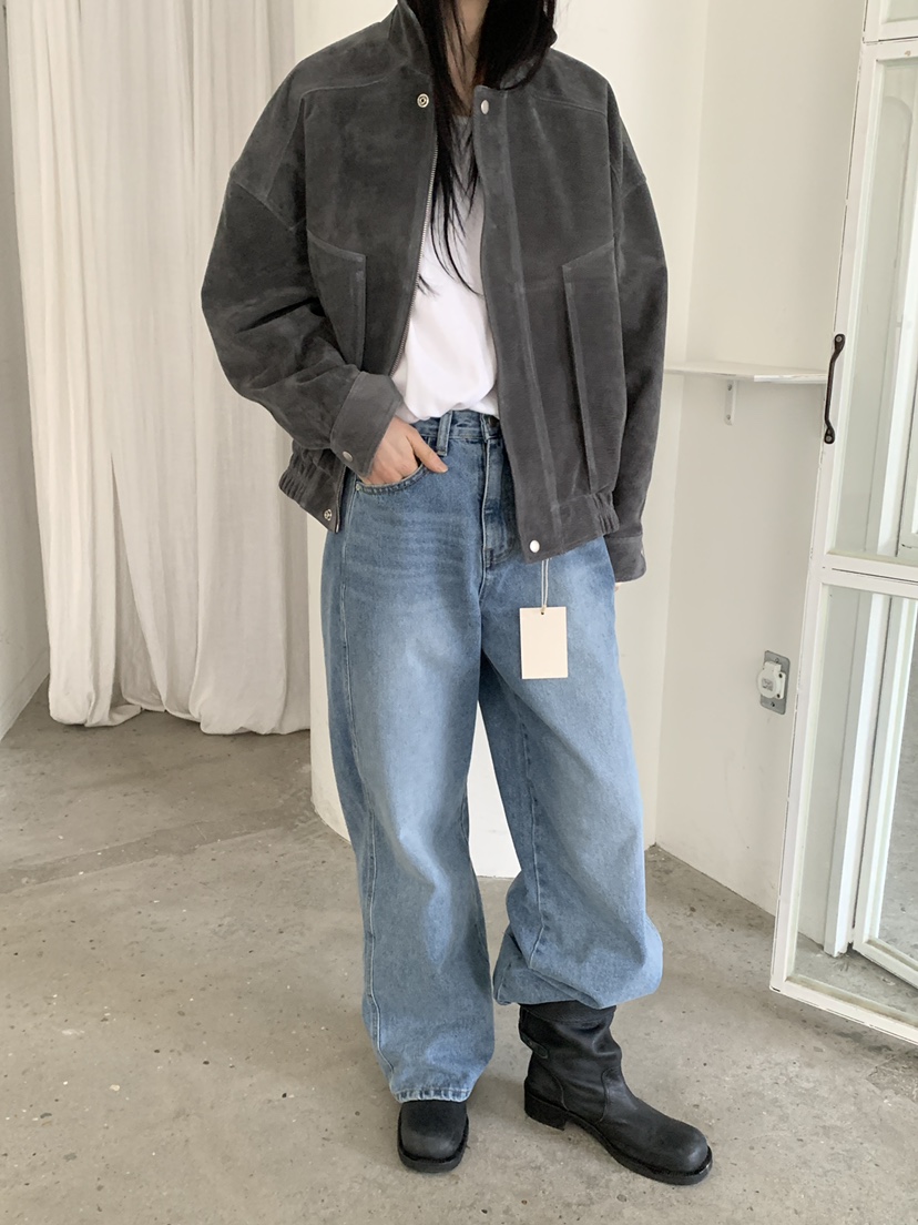 MOVENNE韓國代購女士新品熱賣時尚職業推薦人氣夾克絨面革MOVENNE夾克