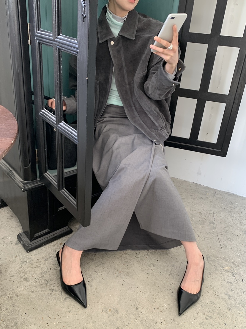 MOVENNE韓國代購女士新品熱賣時尚職業推薦人氣夾克絨面革MOVENNE夾克