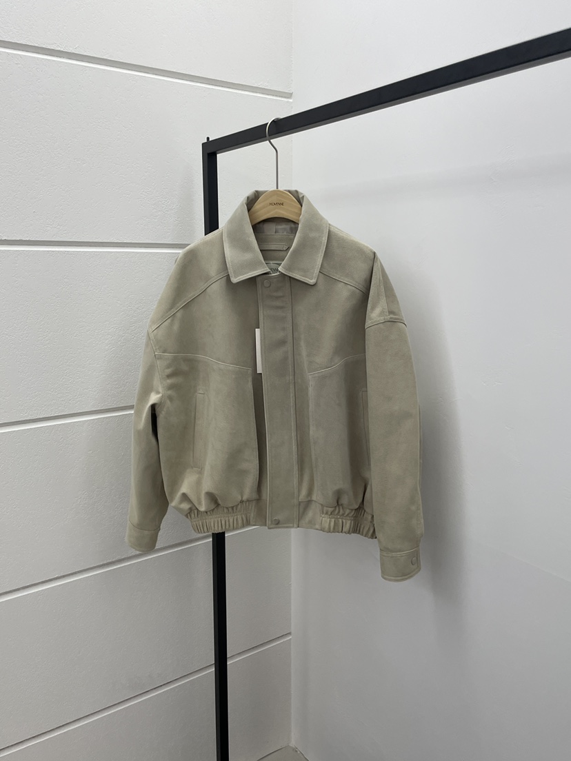 MOVENNE韓國代購女士新品熱賣時尚職業推薦人氣夾克絨面革MOVENNE夾克圖色1