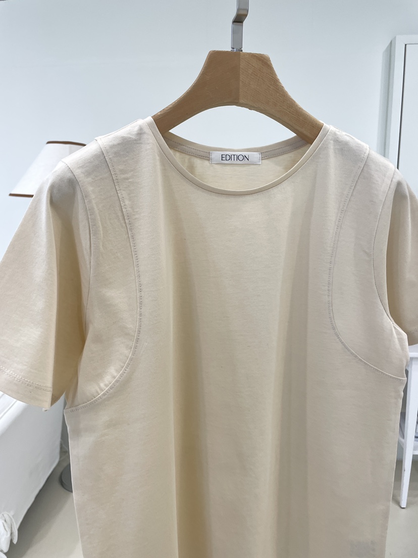 EDITION-P東大門代購女裝新款時尚熱賣26春季T恤不含吊帶絲綢EDITION/CHAHEET恤