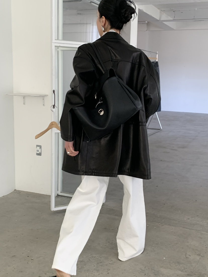 MOVENNE韓國直郵女士新款休閑推薦26春季人氣時尚皮衣羊皮MOVENNE皮衣