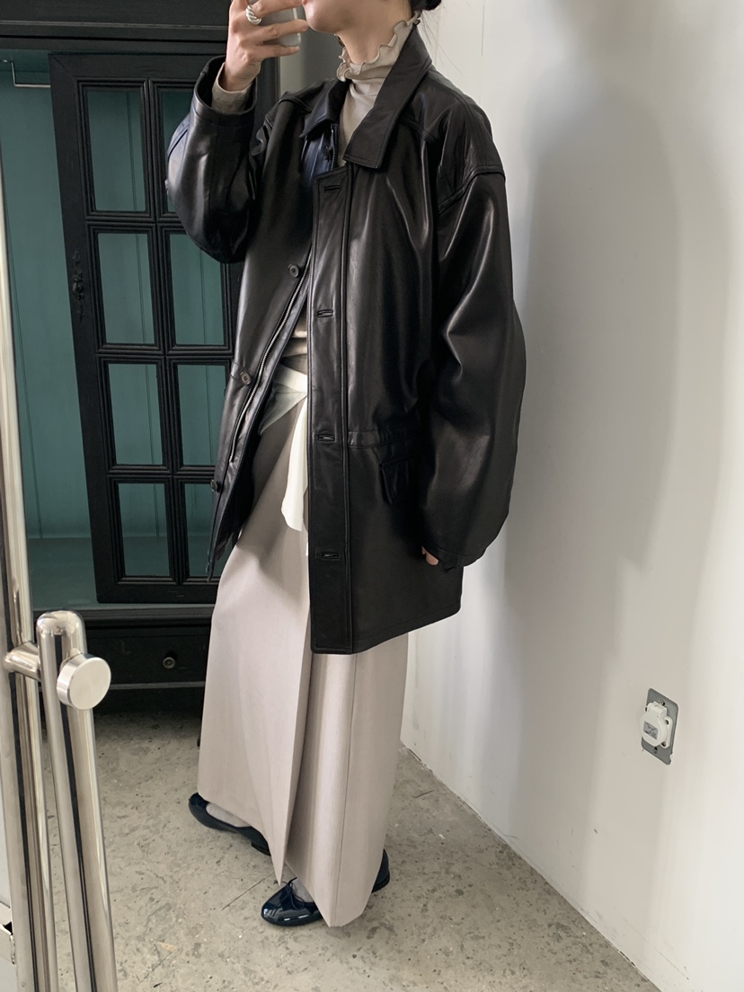 MOVENNE韓國直郵女士新款休閑推薦26春季人氣時尚皮衣羊皮MOVENNE皮衣