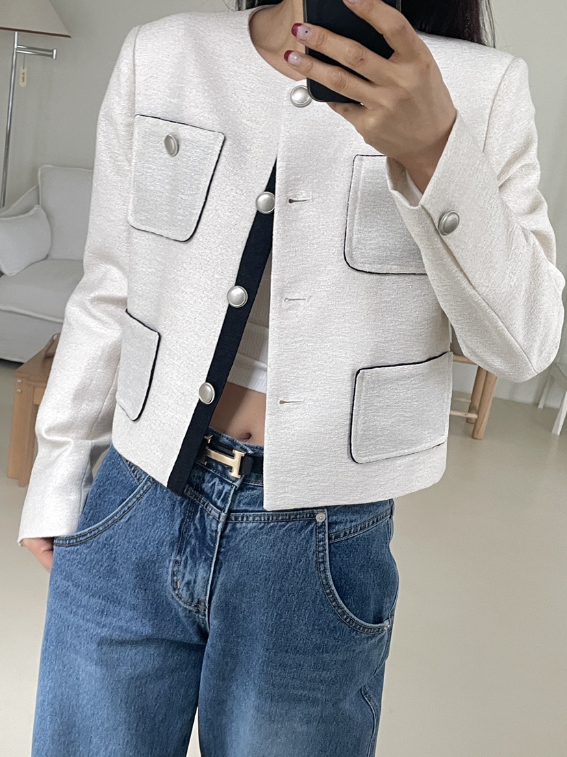 EDITION-P東大門直郵女士新品休閑人氣推薦職業夾克粗花呢EDITION/CHAHEE夾克