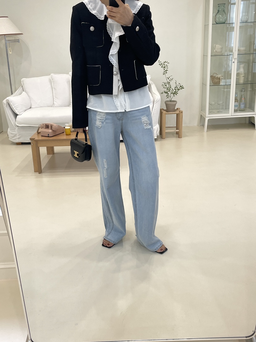 EDITION-P東大門直郵女士新品休閑人氣推薦職業夾克粗花呢EDITION/CHAHEE夾克