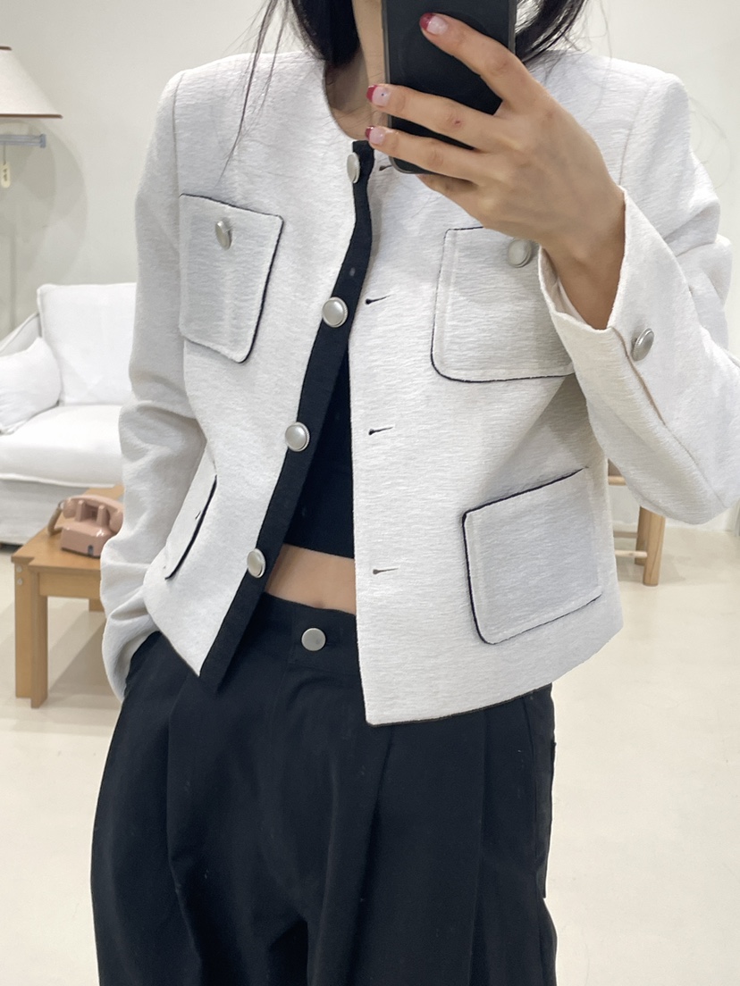 EDITION-P東大門直郵女士新品休閑人氣推薦職業夾克粗花呢EDITION/CHAHEE夾克