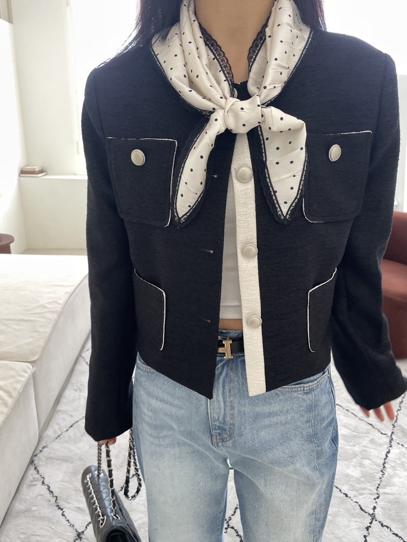 EDITION-P東大門直郵女士新品休閑人氣推薦職業夾克粗花呢EDITION/CHAHEE夾克