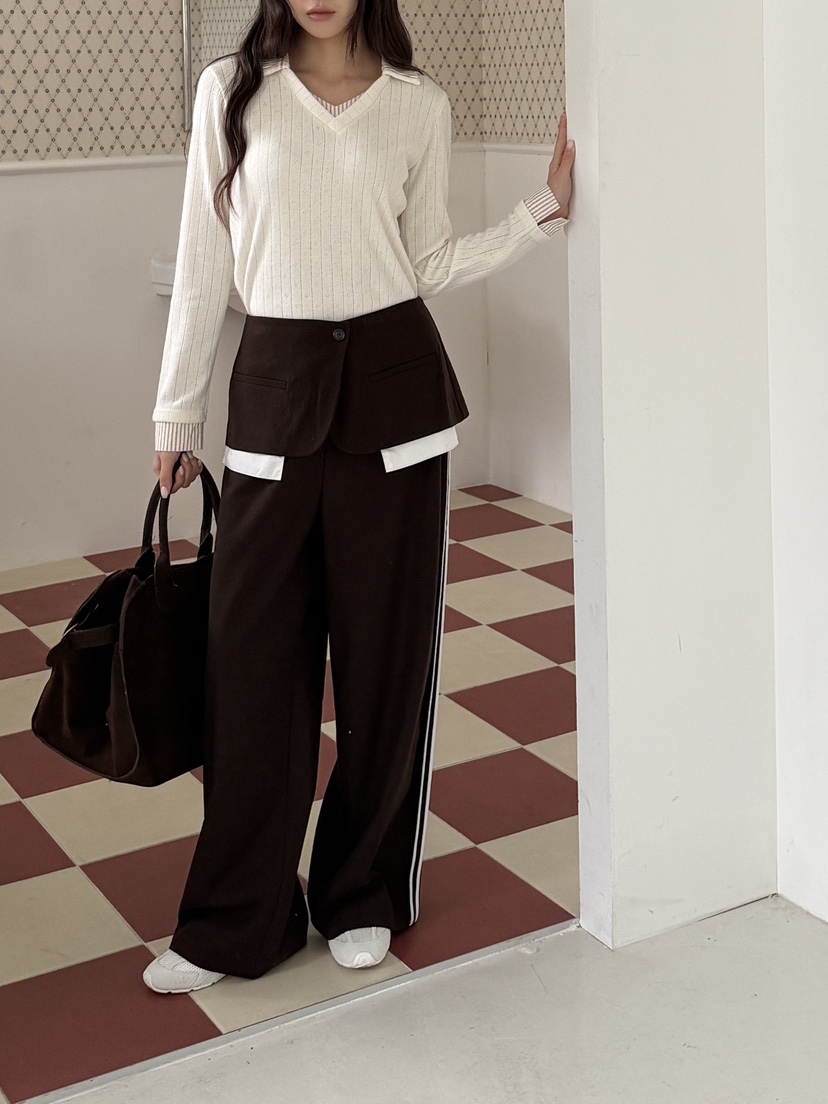 MARKE-P韓國直郵女裝新品推薦熱賣人氣休閑時尚職業長袖T恤MARKE-P長袖T恤