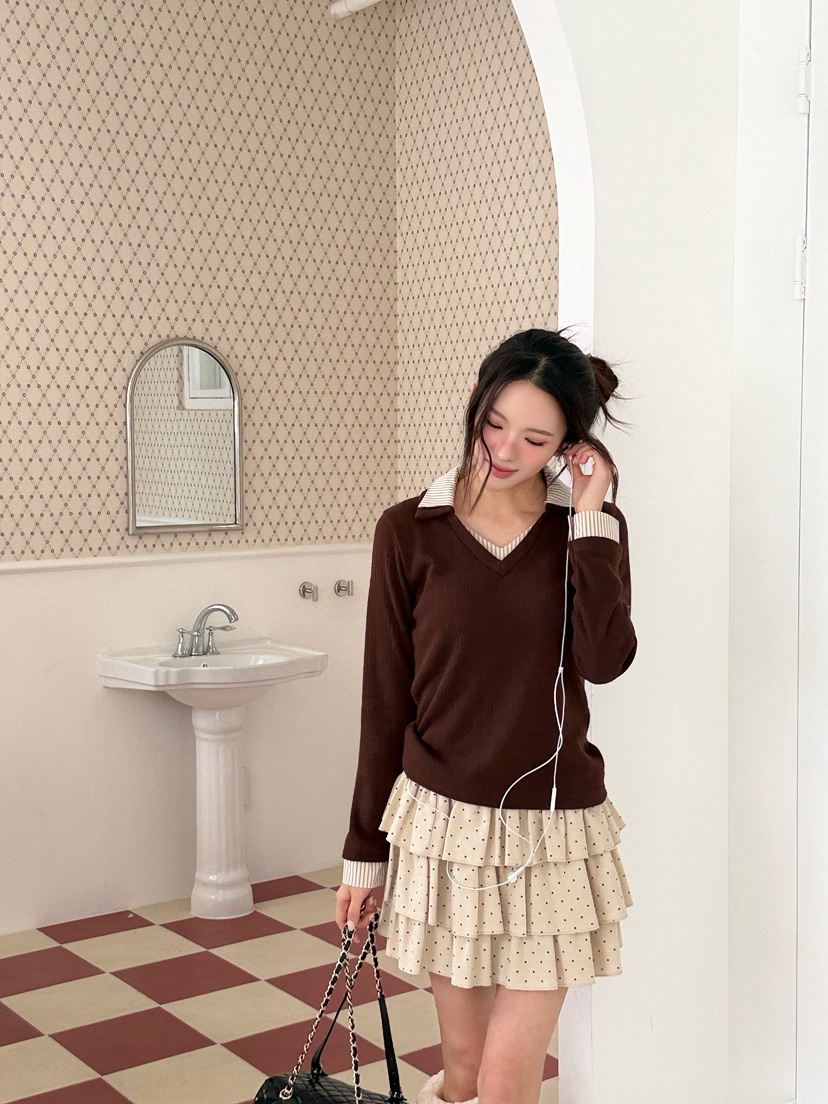 MARKE-P韓國直郵女裝新品推薦熱賣人氣休閑時尚職業長袖T恤MARKE-P長袖T恤