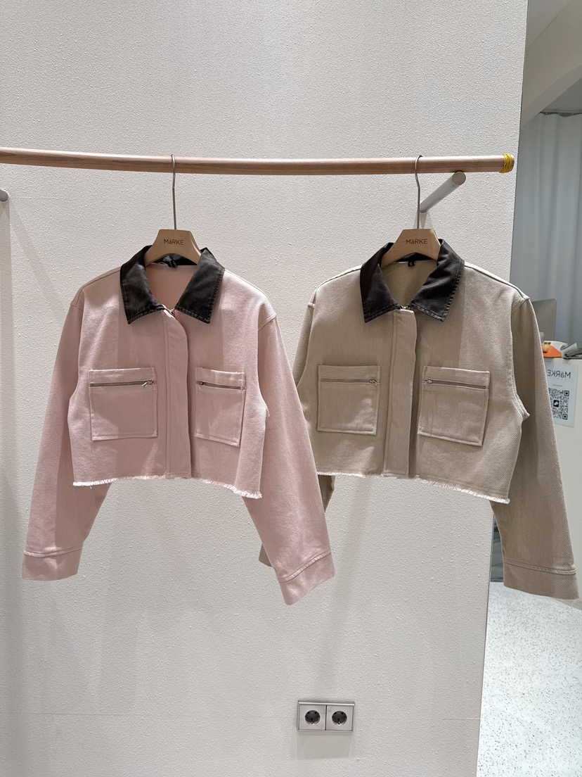 MARKE-P東大門代購女士新品職業推薦人氣夾克水洗皮革短款MARKE-P夾克