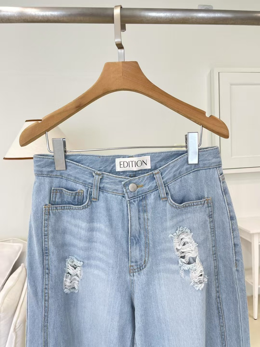 EDITION-P東大門實拍女裝新品職業推薦時尚休閑人氣牛仔褲EDITION/CHAHEE牛仔褲