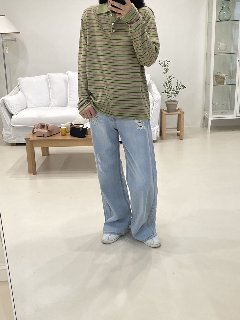 EDITION-P東大門實拍女裝新品職業推薦時尚休閑人氣牛仔褲EDITION/CHAHEE牛仔褲