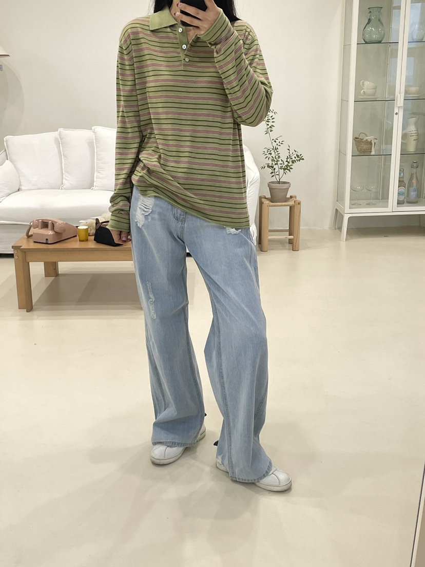 EDITION-P東大門實拍女裝新品職業推薦時尚休閑人氣牛仔褲EDITION/CHAHEE牛仔褲