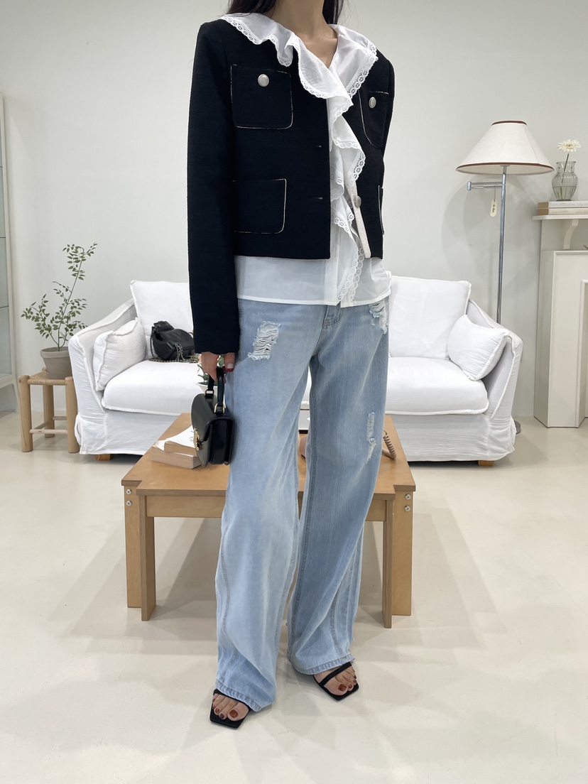 EDITION-P東大門實拍女裝新品職業推薦時尚休閑人氣牛仔褲EDITION/CHAHEE牛仔褲