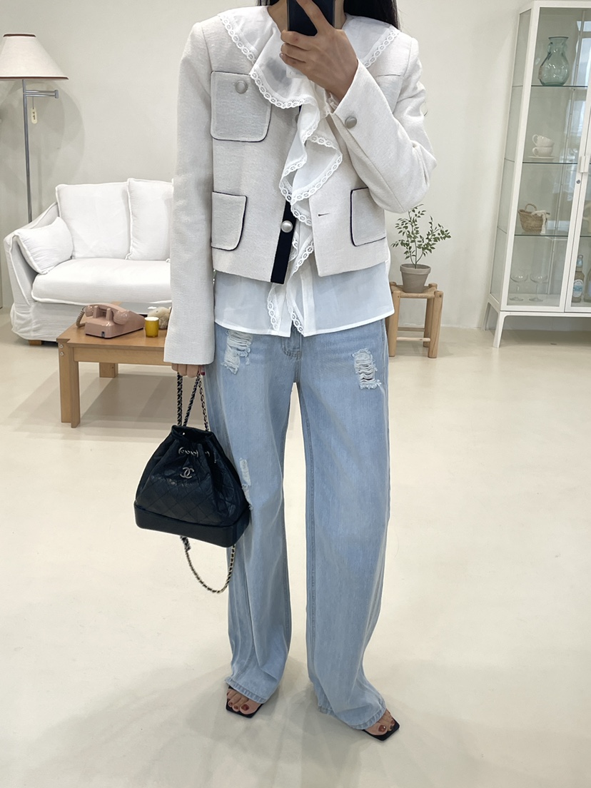 EDITION-P東大門實拍女裝新品職業推薦時尚休閑人氣牛仔褲EDITION/CHAHEE牛仔褲