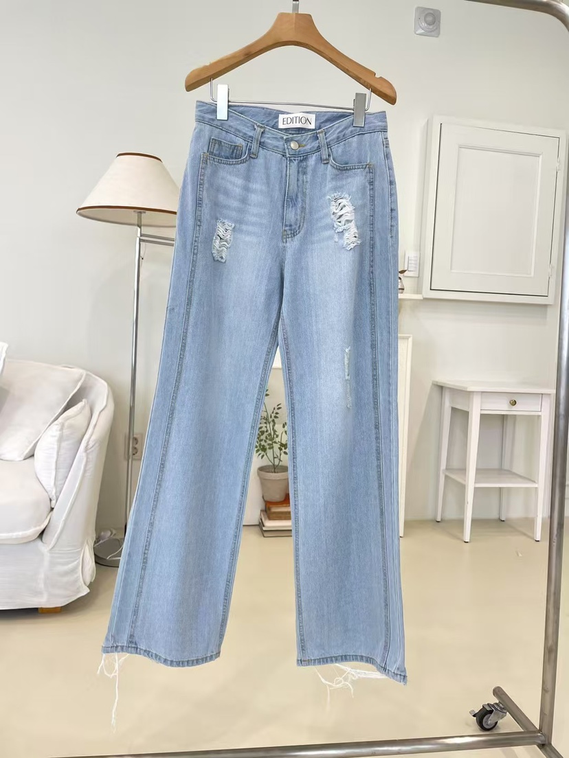 EDITION-P東大門實拍女裝新品職業推薦時尚休閑人氣牛仔褲EDITION/CHAHEE牛仔褲圖色1