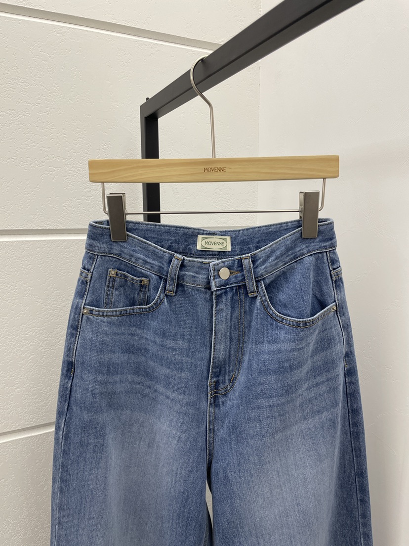 MOVENNE東大門實拍女士新品職業推薦休閑熱賣26春季牛仔褲MOVENNE牛仔褲