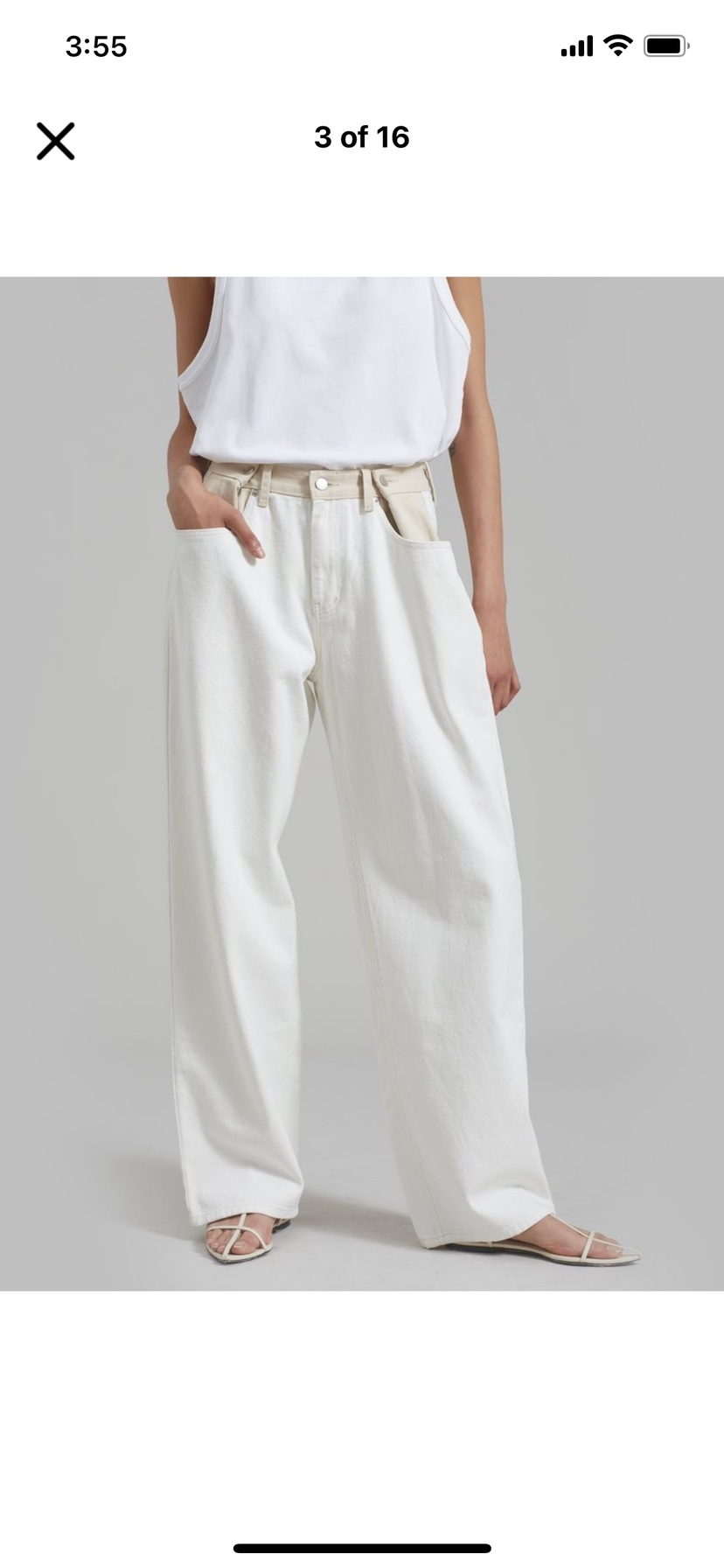 EDITION-P東大門代購女士新款職業熱賣時尚休閑牛仔褲紐扣EDITION/CHAHEE牛仔褲