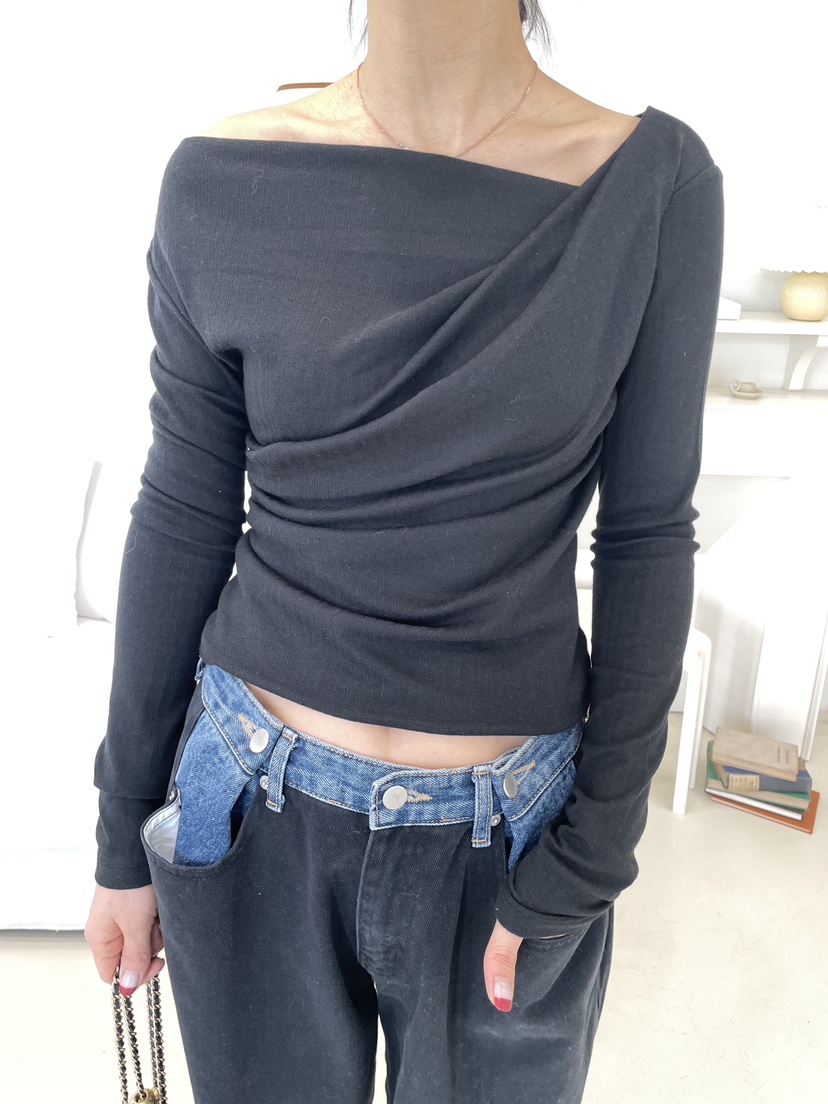 EDITION-P東大門代購女士新款職業熱賣時尚休閑牛仔褲紐扣EDITION/CHAHEE牛仔褲