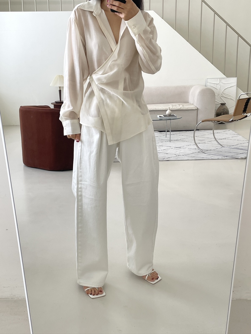 EDITION-P東大門代購女士新款職業熱賣時尚休閑牛仔褲紐扣EDITION/CHAHEE牛仔褲