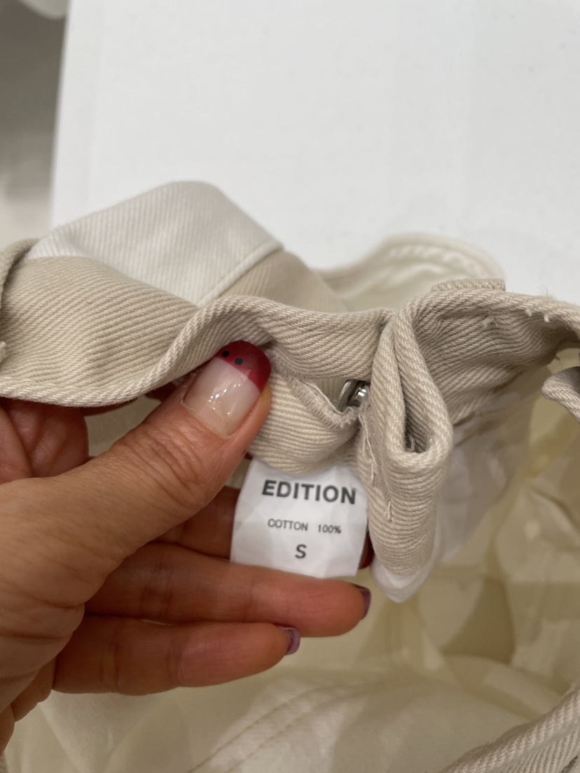 EDITION-P東大門代購女士新款職業熱賣時尚休閑牛仔褲紐扣EDITION/CHAHEE牛仔褲