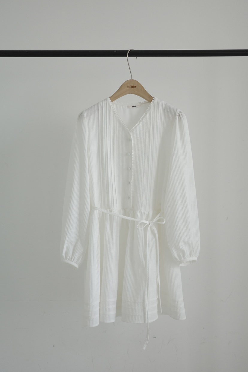 KERRY韓國代購女裝新品推薦休閑人氣職業26春季連衣裙含腰繩KERRY連衣裙圖色1