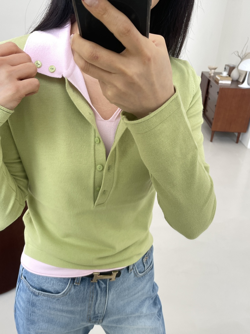 EDITION-P東大門代購女士新品熱賣職業休閑時尚針織衫雙層EDITION/CHAHEE針織衫