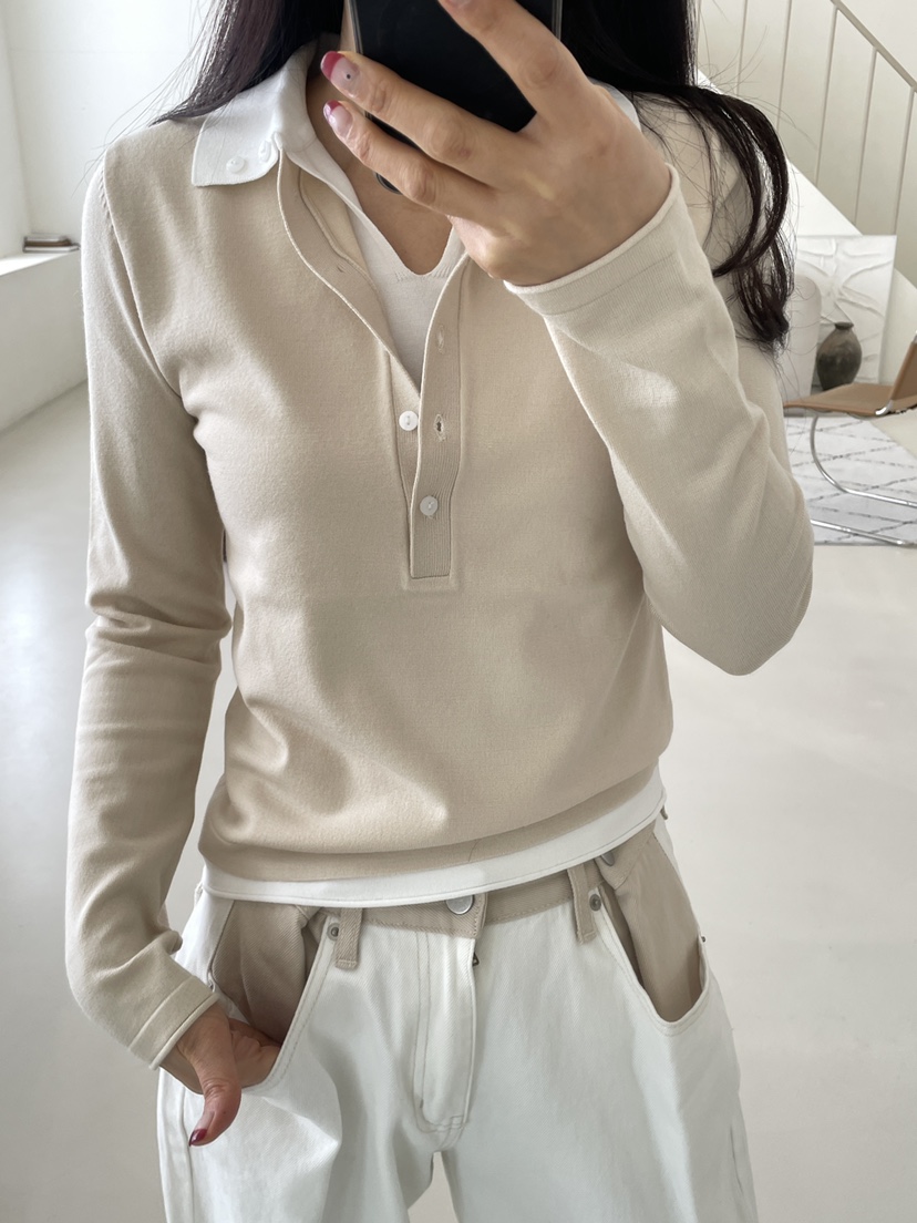 EDITION-P東大門代購女士新品熱賣職業休閑時尚針織衫雙層EDITION/CHAHEE針織衫