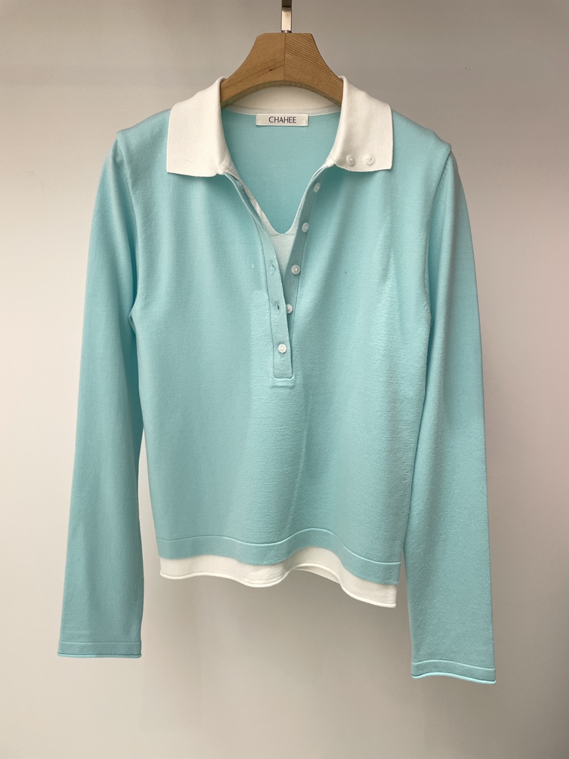 EDITION-P東大門代購女士新品熱賣職業休閑時尚針織衫雙層EDITION/CHAHEE針織衫圖色3