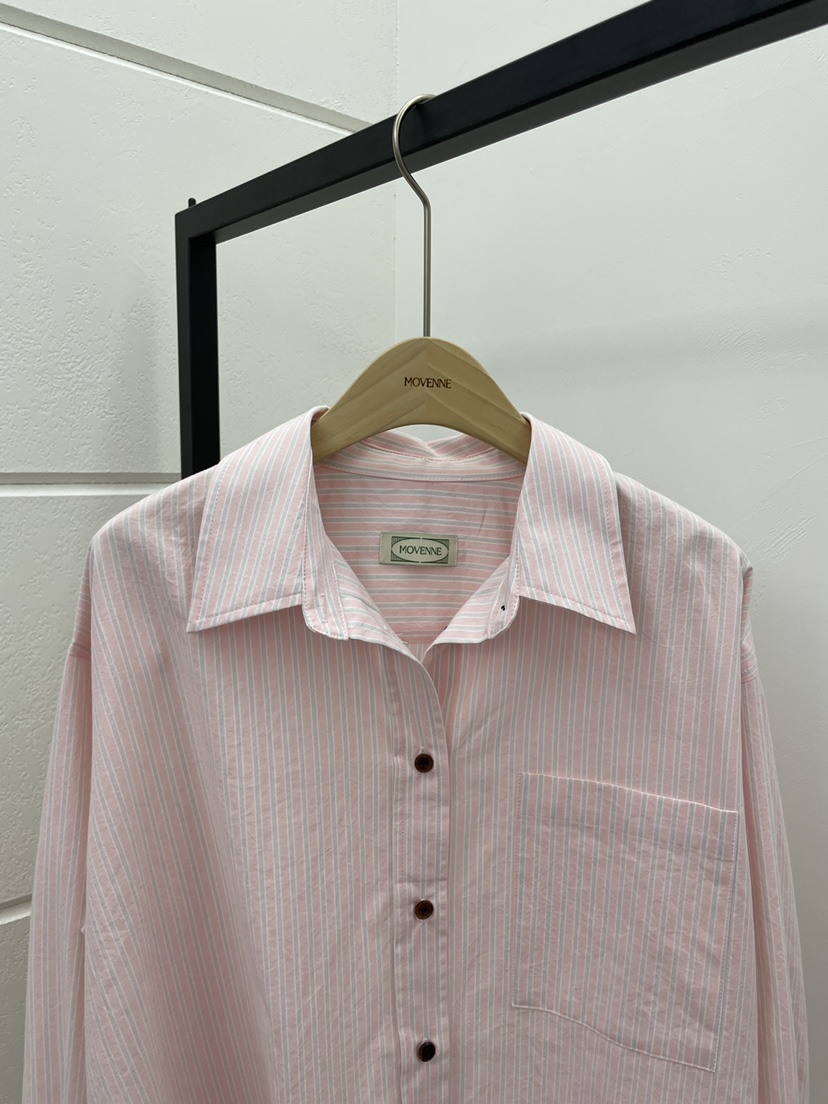 MOVENNE韓國代購女士新款26春季熱賣職業休閑時尚襯衫蕾絲衫MOVENNE襯衫/蕾絲衫