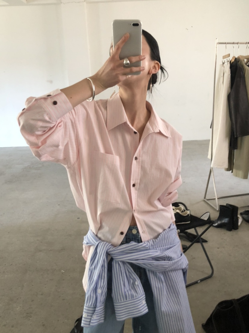 MOVENNE韓國代購女士新款26春季熱賣職業休閑時尚襯衫蕾絲衫MOVENNE襯衫/蕾絲衫