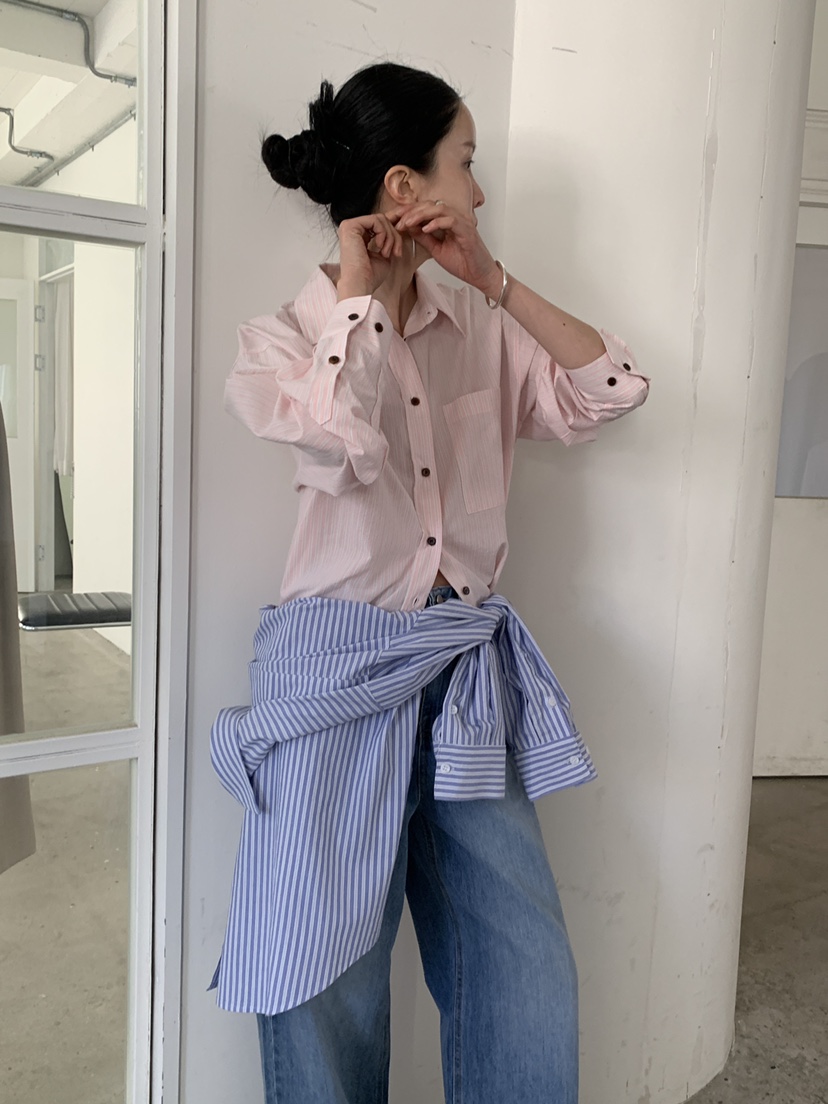 MOVENNE韓國代購女士新款26春季熱賣職業休閑時尚襯衫蕾絲衫MOVENNE襯衫/蕾絲衫