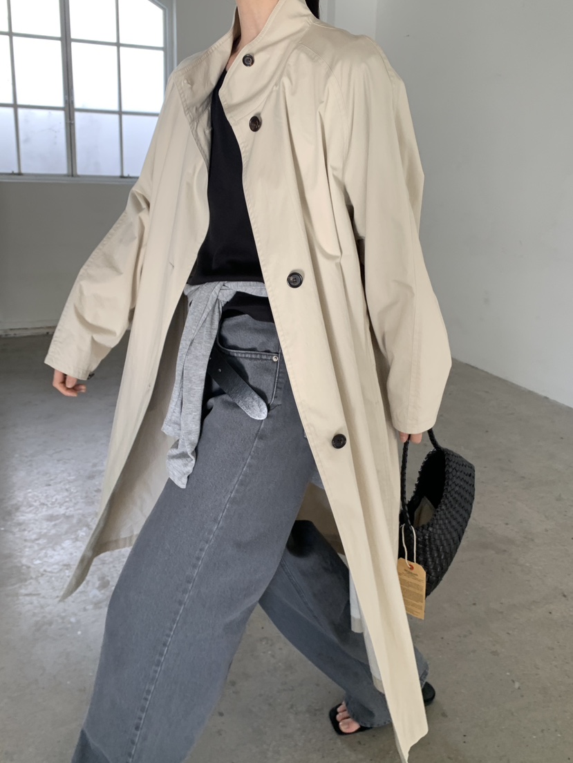 MOVENNE東大門實拍女裝新品職業人氣推薦時尚26春季長款風衣MOVENNE長款風衣